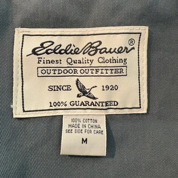 Eddie Bauer Jacket / Hooded / Zip Up / WINDBREAKER / Blue / Women's Size Medium - Picture 3 of 3
